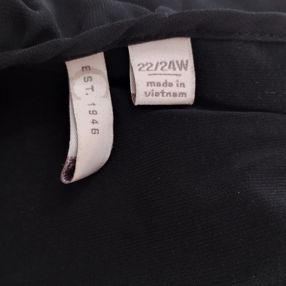 Cato black poncho women's plus size 22/24w blouse shirt top - Picture 6 of 6